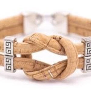 Cork Natural Infinity Bracelet