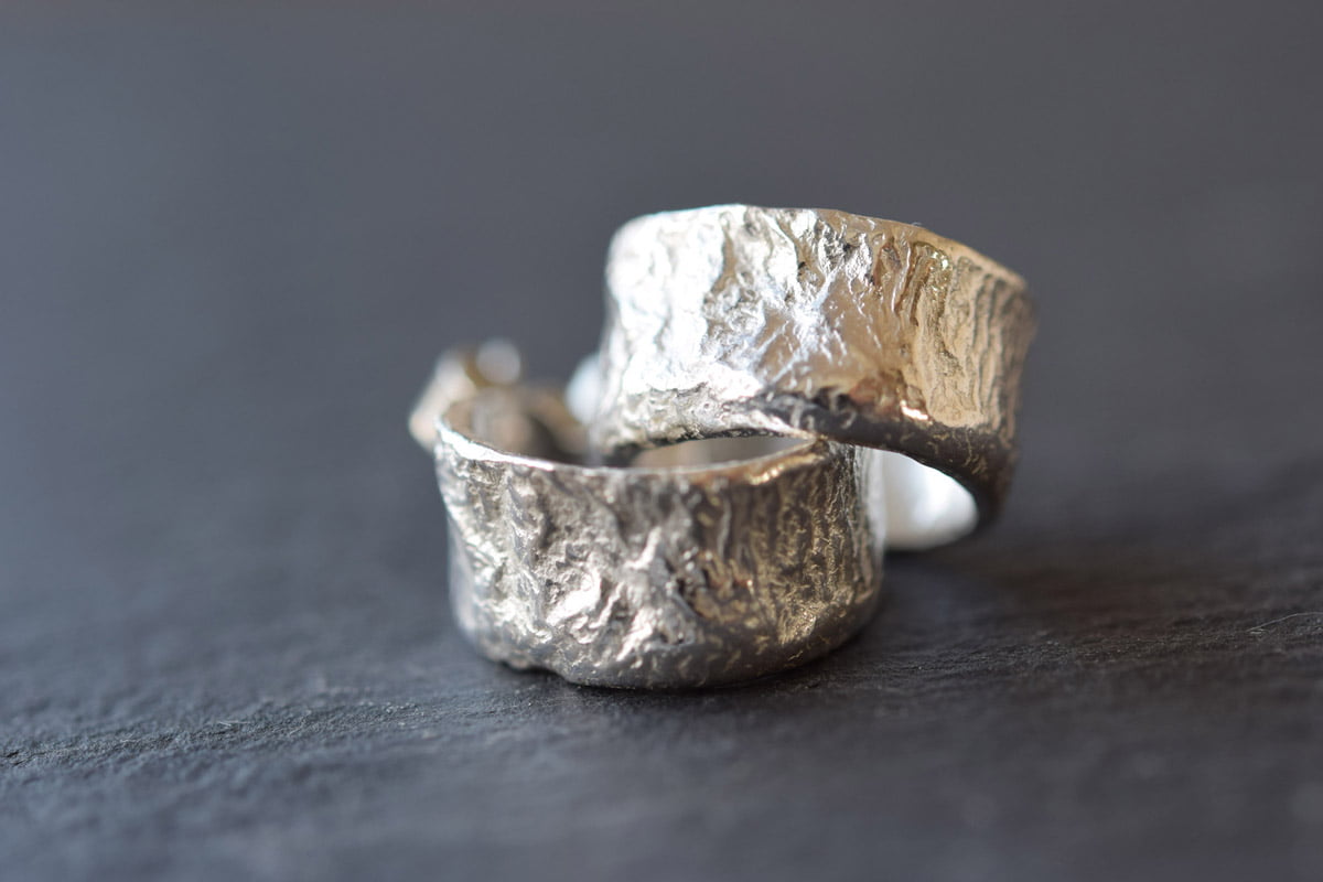 Magma silver rock texture huggies - The Market Co