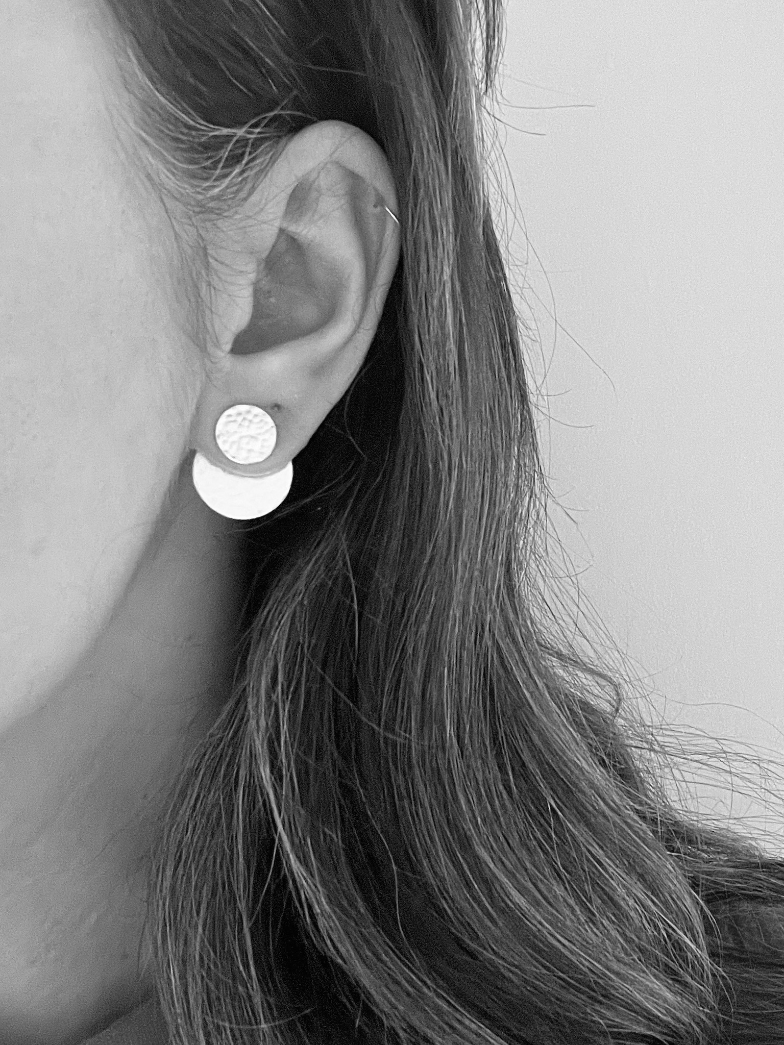 Silver ear jacket in sterling silver The Market Co
